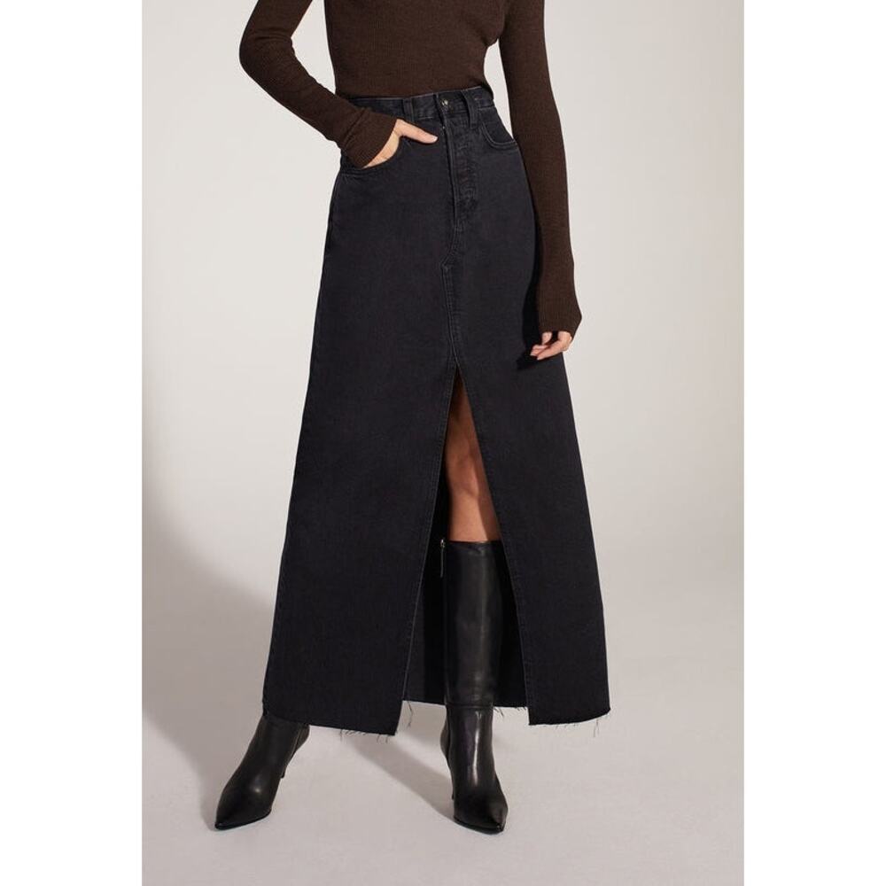 Favorite Daughter Black Maxi Skirt